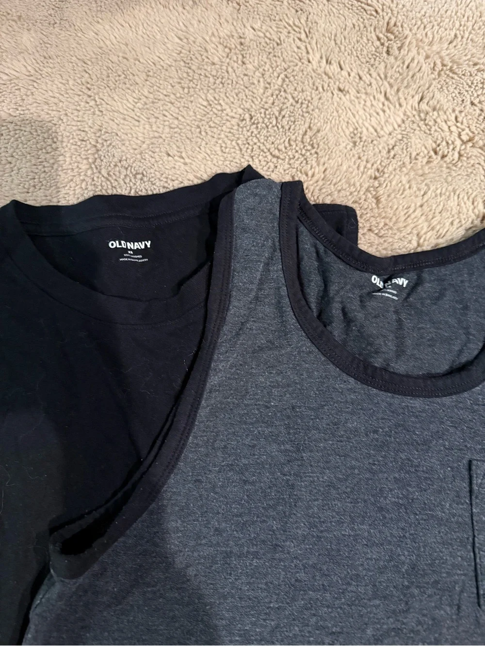 Bundle- Men’s XS Old Navy Men's Tank Tops - Black & Charcoal
